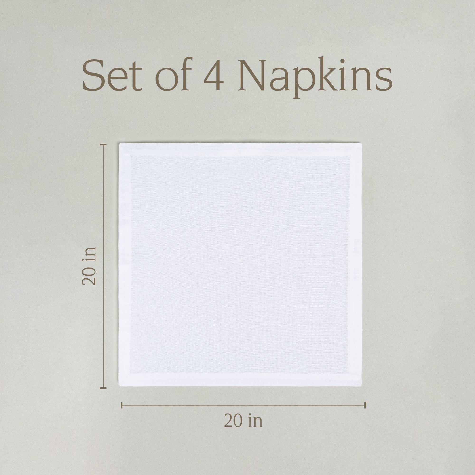 over&back - Wholesale Dinner & Cloth Napkin - Chambray Cotton Napkins – Set of 44