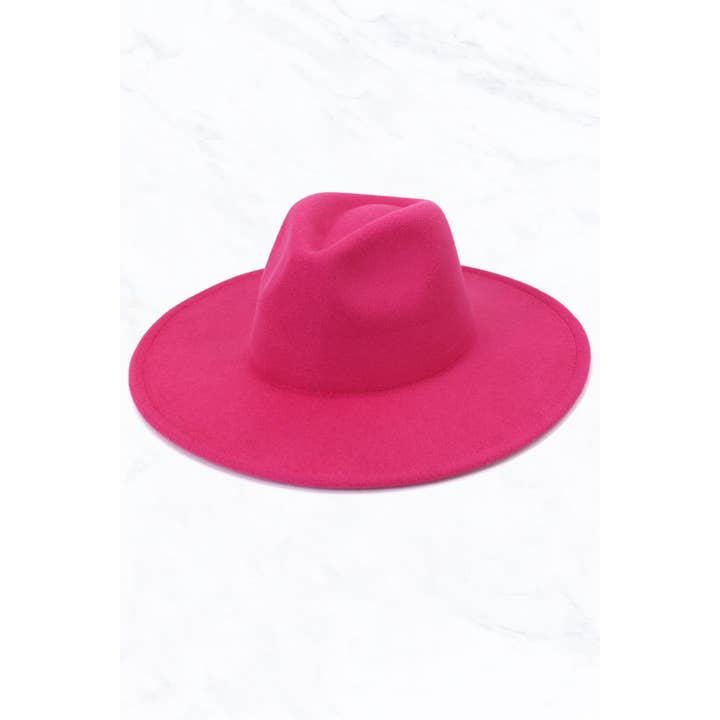 Suzie Q USA - Wholesale Fedora - Women's - Big Brim Peach Heart Top Jazz Hat