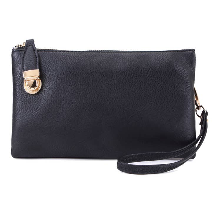 WU020B Fashion Clutch Crossbody Bag for wholesale by M&M HANDBAGS, LLC.