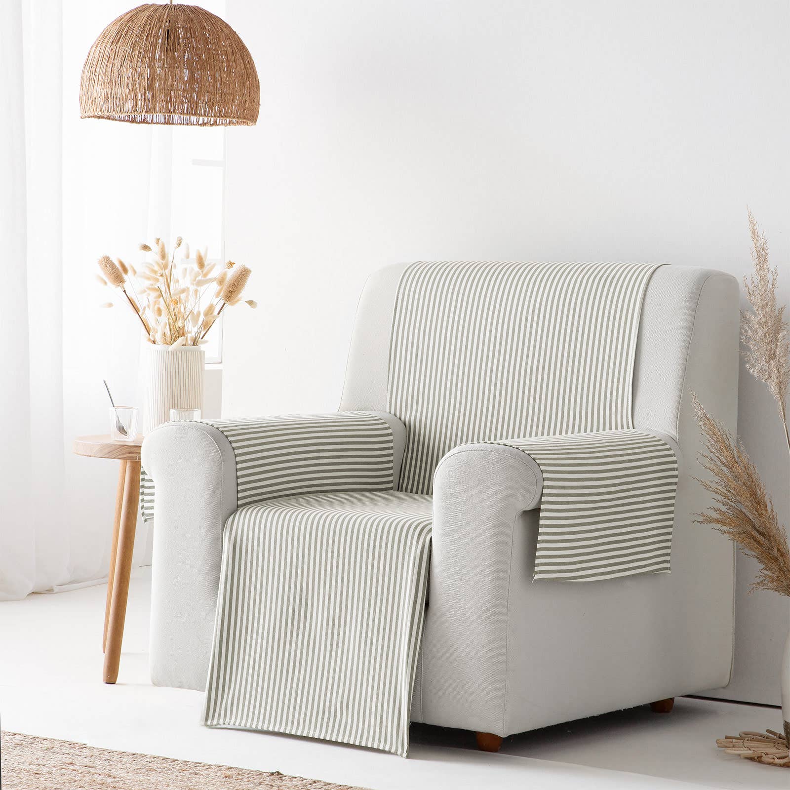 GAMUSI - Wholesale Chair/Sofa Slipcover - Smooth cotton plain sofa cover ALICANTE52