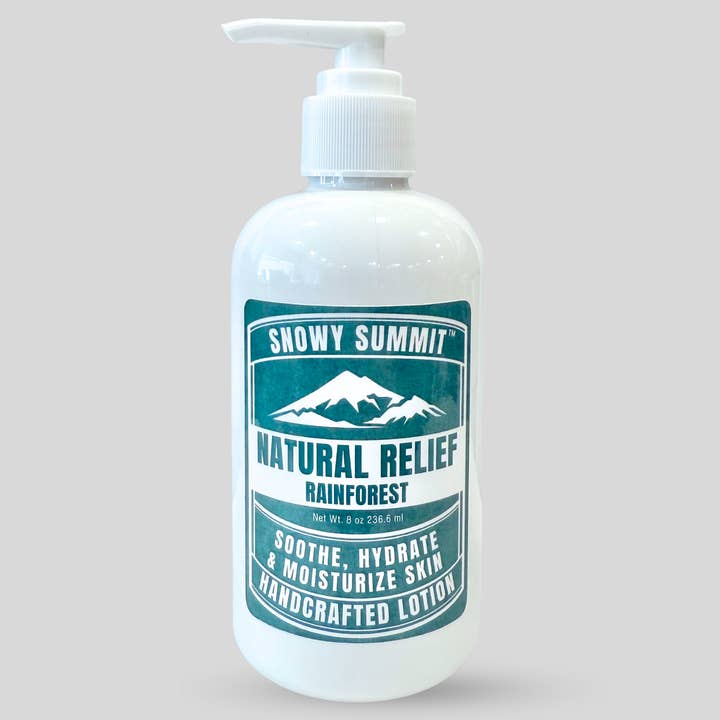 Snowy Summit Natural Relief Rainforest Lotion 8oz for wholesale by Snowy Summit
