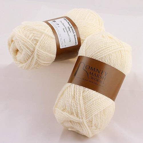Romney Marsh Wools – wholesale Yarn – Romney Aran Yarn 100g Ball