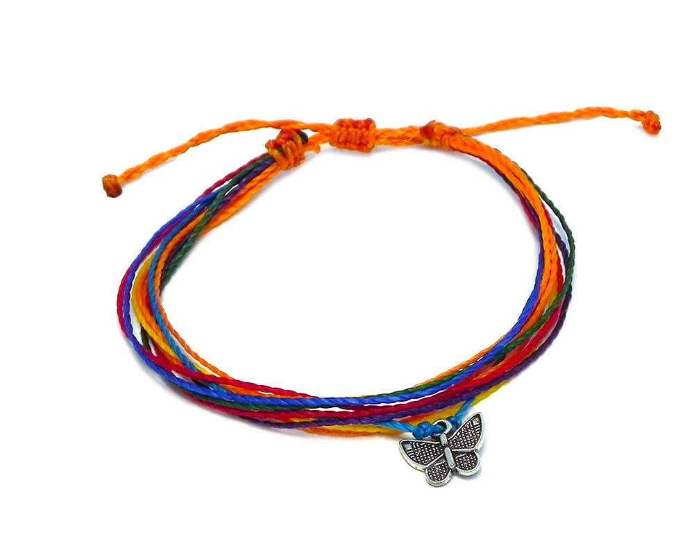Pichincha - Wholesale Charm/Dangle Bracelet - Metal Charm Multi Strand String Pull Tie Bracelet9
