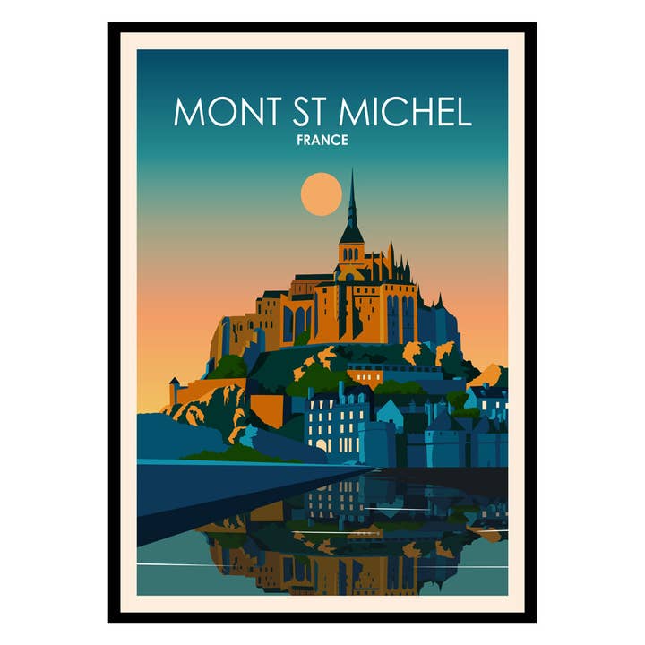 Mont St Michelle France Poster for wholesale by Places of Art
