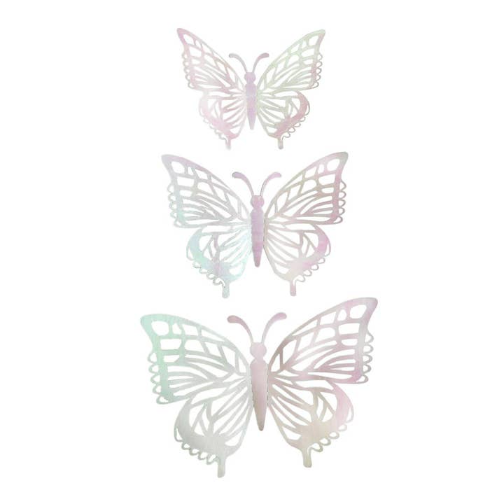 Angels Craft - Wholesale Craft Supplies - Foil Butterfly Embellishment, 12-ct (4 colors available)