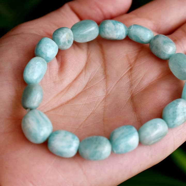 Pulsera de Nuggets | Amazonita | Joyería de Cristales Nuggets para venta al por mayor de Soothing Crystals