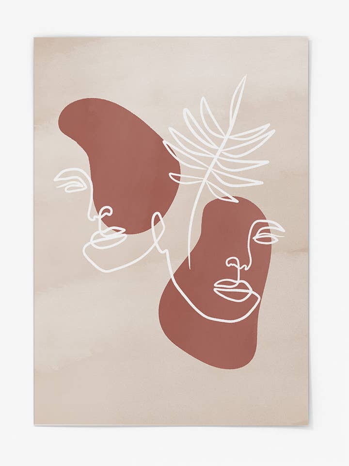 Dobbelt Face Line Print for engroshandel hos Collett Studios