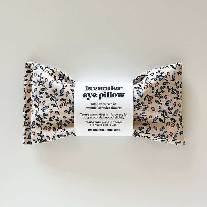 The Bohemian Box Shop - Wholesale Spa/Therapy Pillow - Lavender Eye Pillow - Floral Pastel Berries