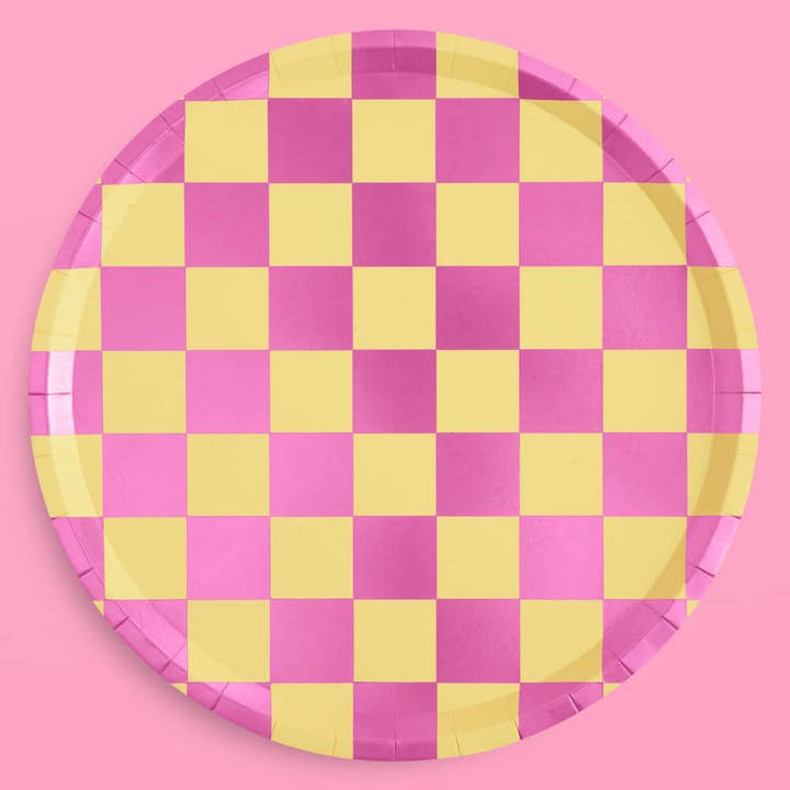 xo, Fetti - Vente Assiette jetable - Assiettes de fête Preppy - 24 assiettes en carton