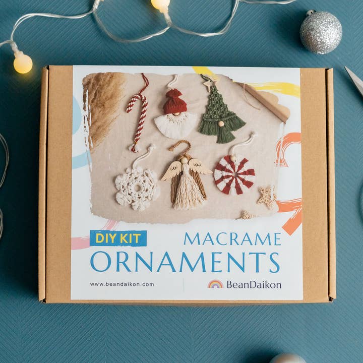Kit de enfeite de macramé DIY para noite de férias K61 por atacado de BeanDaikon