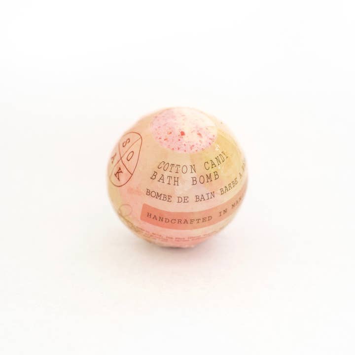 SOAK Bath Co - Wholesale Bath Bomb/Fizz - Cotton Candy Bath Bomb - Made in Canada2