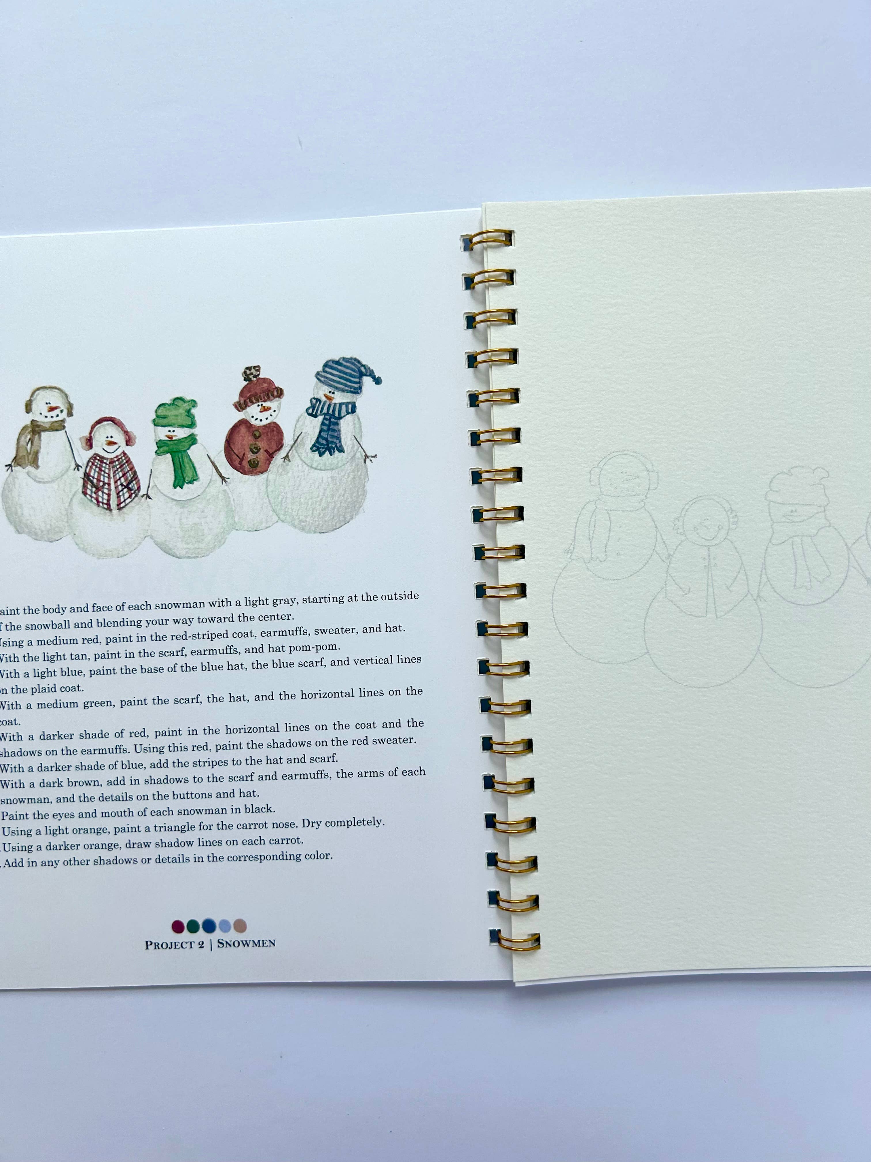 Paint & Pigment Studios - Venta al por mayor Cuadernos/blocs de dibujo - Cuaderno de Acuarela de Invierno6