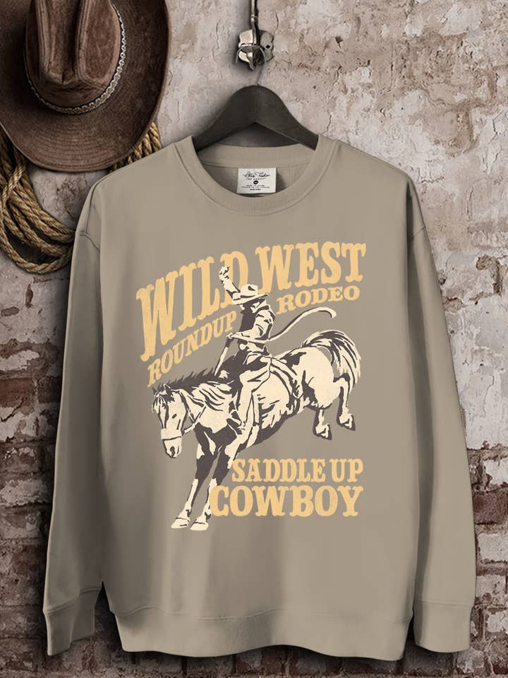 Wild West Cowboys Sweatshirts for wholesale by Lotus Fashion Collection
