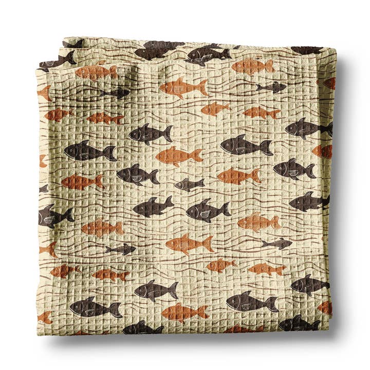 Serviette de cuisine pour cabane de montagne au camp de pêche en kayak pour la vente par Canary Road