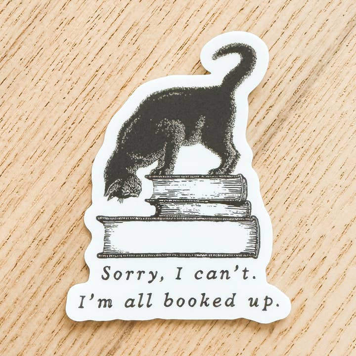 Autocollant Vinyle Chat Réservé pour la vente par Kinsfolk Stickers