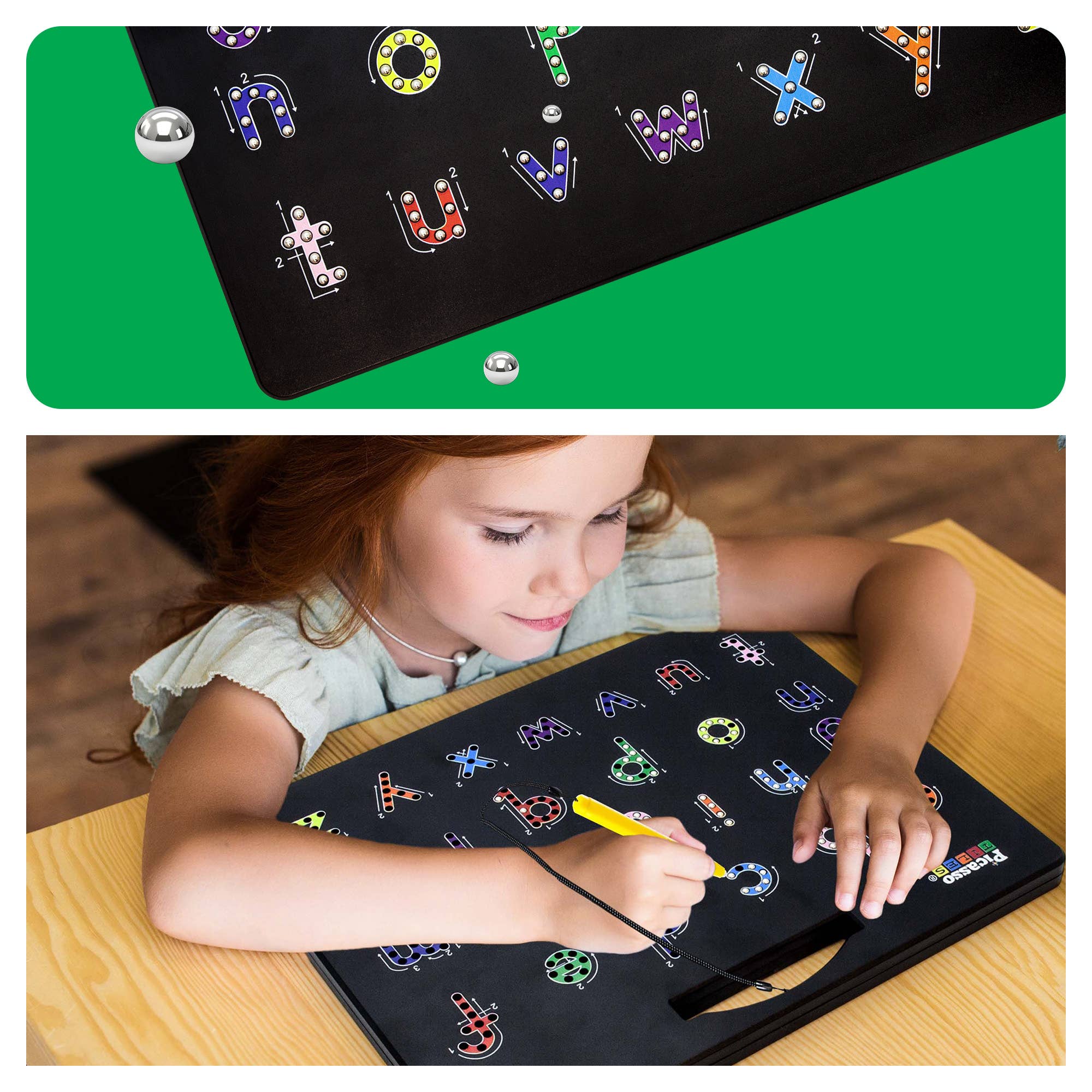PicassoTiles - Wholesale Drawing Board - Kids & Baby - PicassoTiles Double-Sided Magnetic Drawing Tablet Pad6