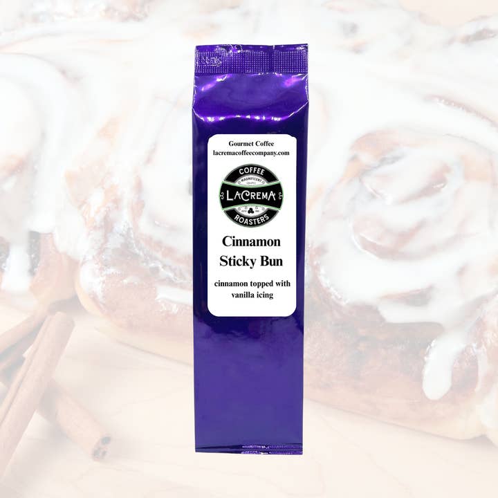 La Crema Coffee Company – Café moído por atacado – Pote Perfeito de Pão de Canela Pegajoso 1,5 oz0