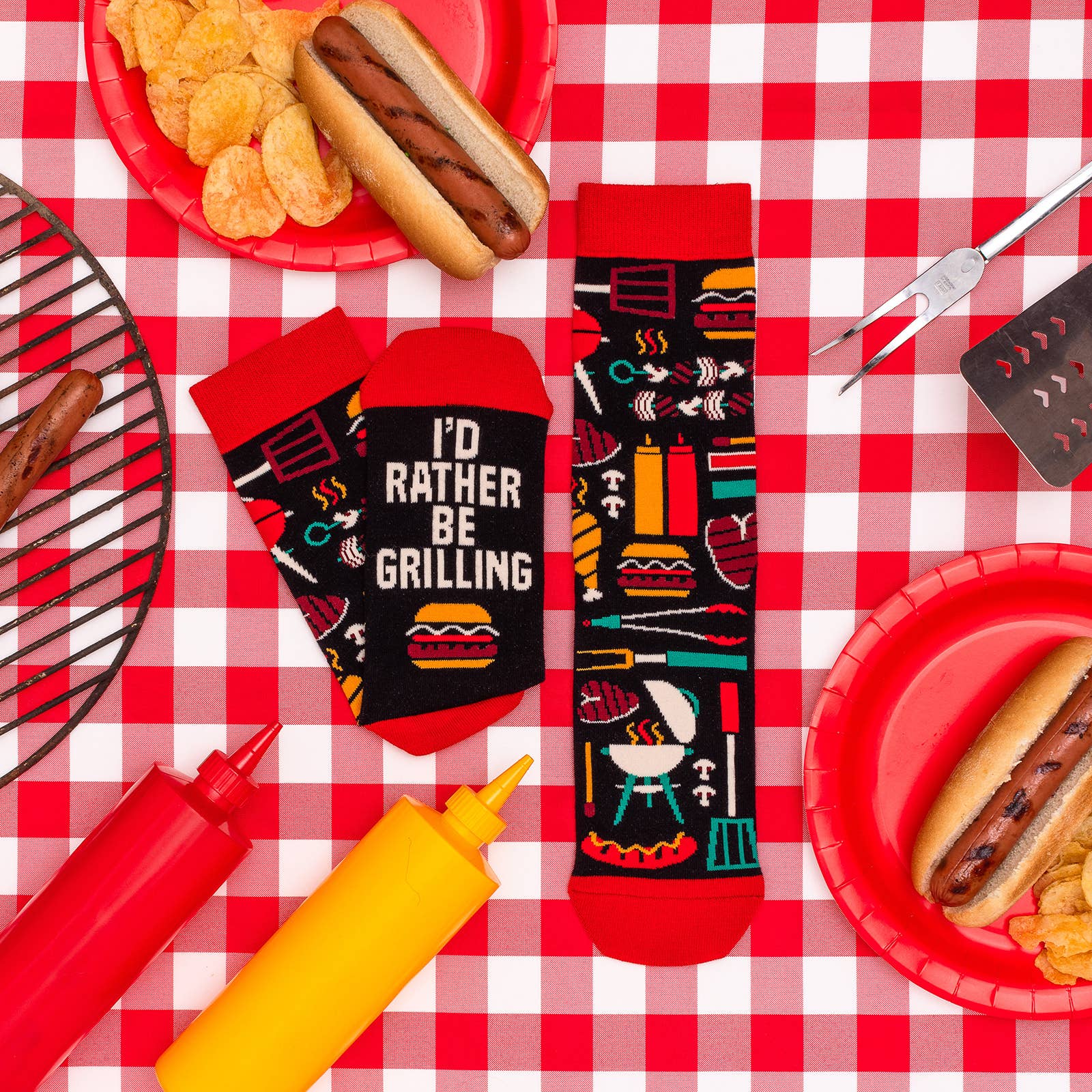 Lavley - Wholesale Socks - Unisex - I'd Rather Be Grilling Socks8