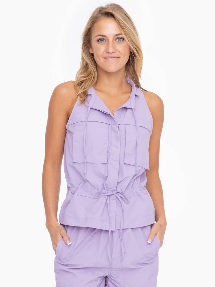 Mono B - Wholesale Outerwear Vest - Women's - Nylon Cargo Vest4