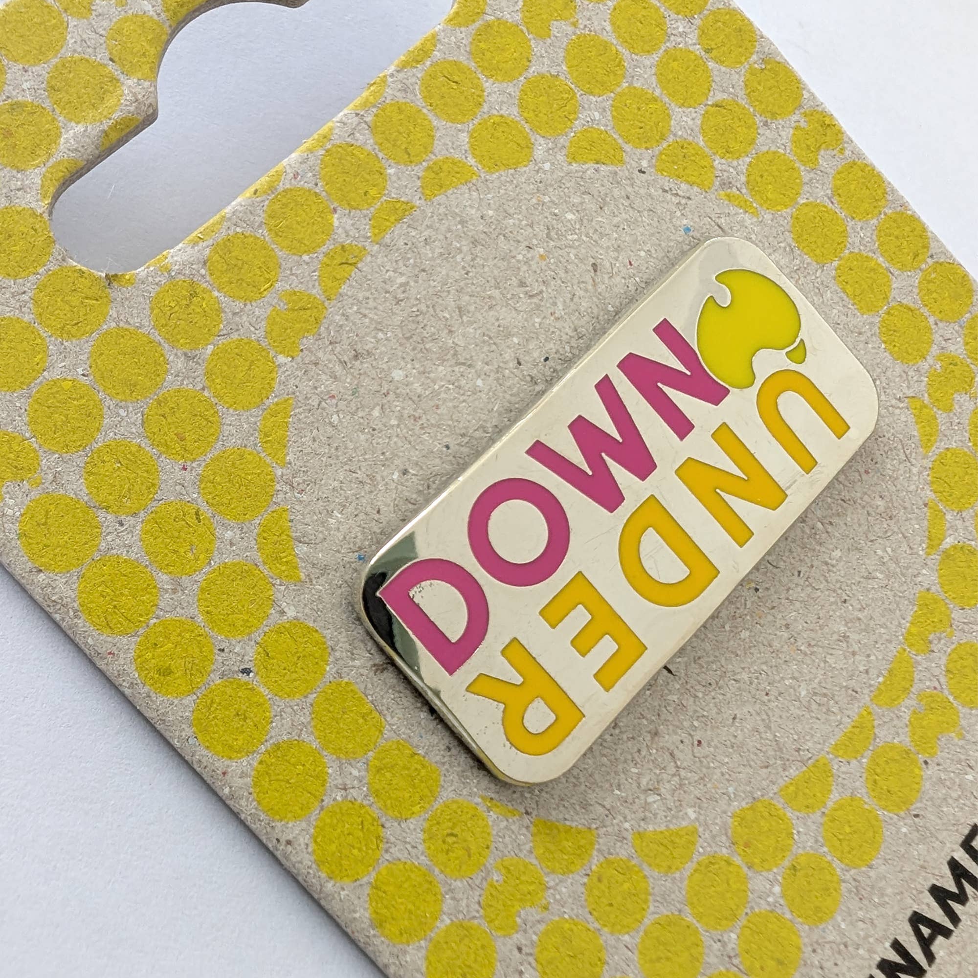 Bushpress - Wholesale Lapel Pin/Button - Down Under enamel pin, orange3