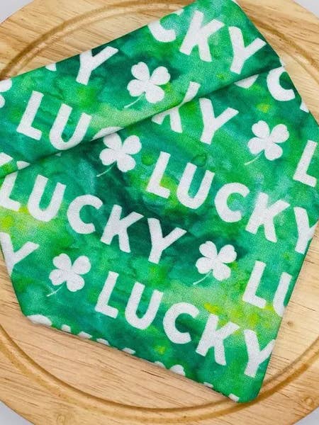 Dog Bandana, St. Patricks Day Bandana, Lucky Dog Bandana for wholesale by Sandy Pup Designs