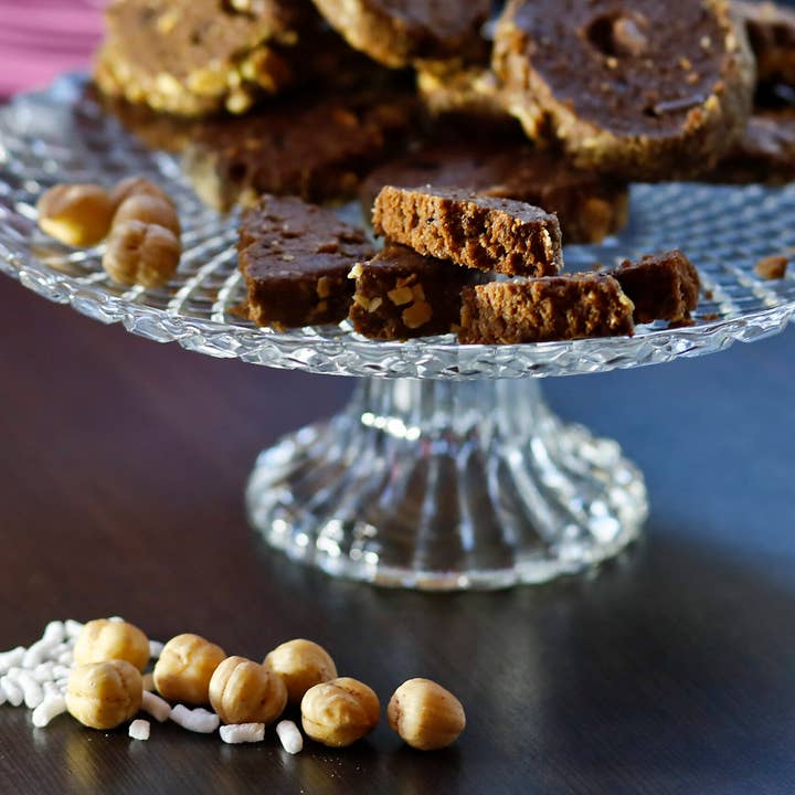 Artisanal cookies "Hazelnuts and cereals” for wholesale by Piccolo Forno