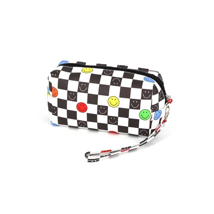 MYS Wholesale Inc - Wholesale Pouch - Women's - Smile Face Pouch With Wrist Strap