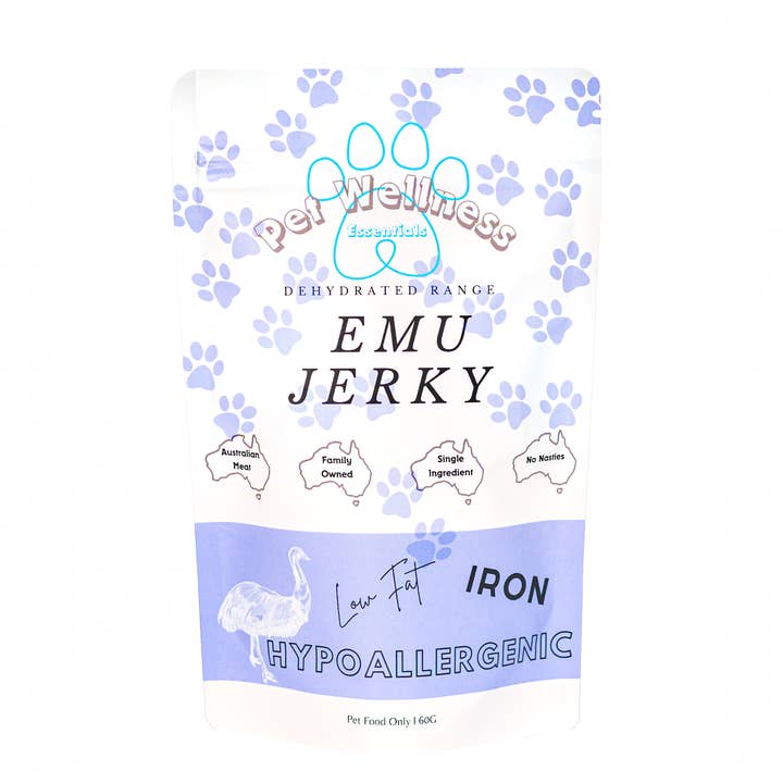 PET WELLNESS ESSENTIALS – wholesale Pet treats – Dog – Emu Jerky0