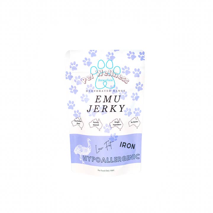 PET WELLNESS ESSENTIALS - Wholesale Pet Treats - Dog - Emu Jerky