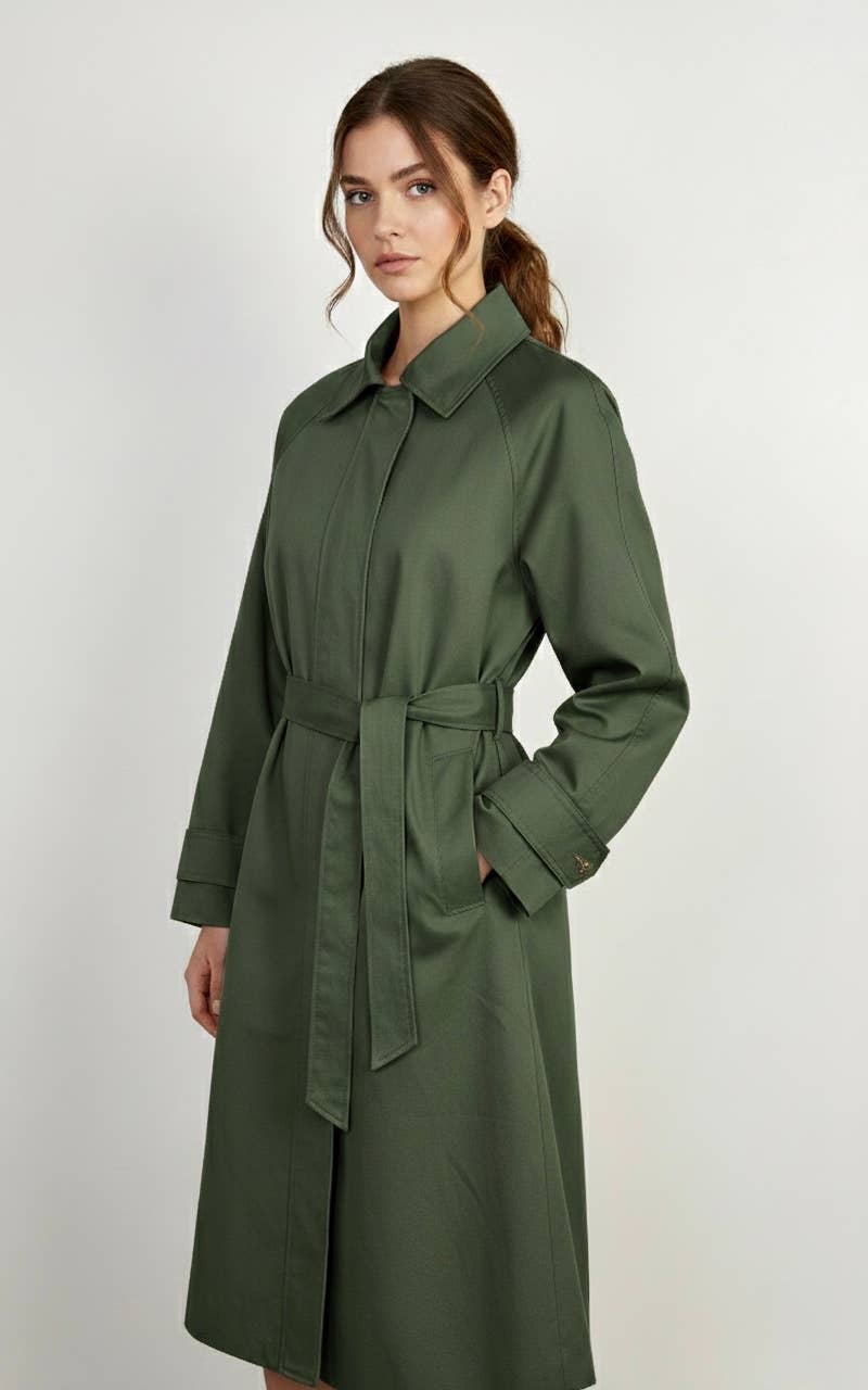 KZELL PARIS - Wholesale Trench Coat - Women's - TRENCH IMPERMÉABLE EN COTON MÉLANGE1