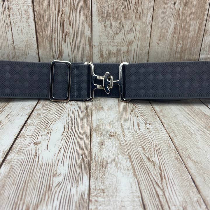 1,5 ”Elastiskt bälte för ridsurfingel - Charcoal Jacquard för wholesale av Benny Bows