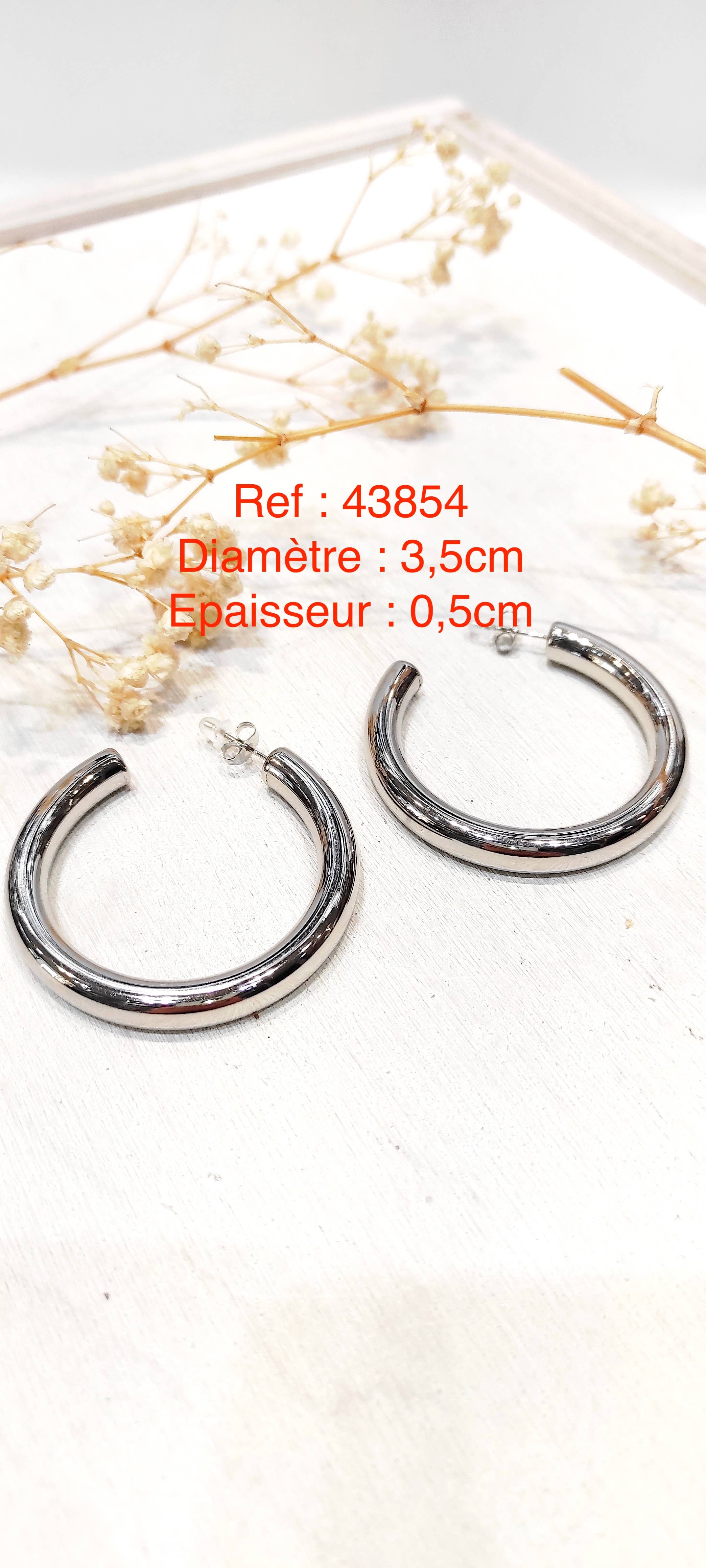 LOLO & YAYA - Wholesale Hoop Earrings - Lolo Creole hoops diameter 3.5cm and thickness 0.5cm1