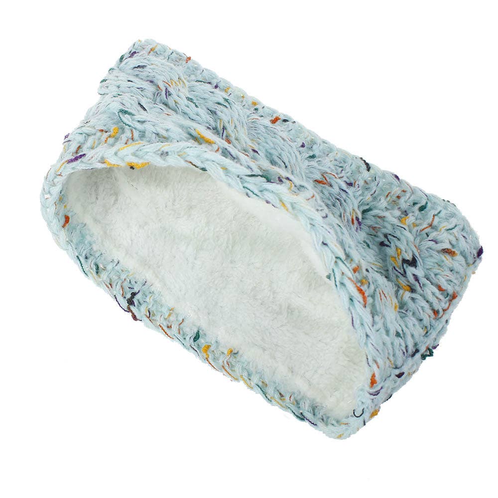 MKS America - Wholesale Fashion Headband - Women's - Plain Cable Knit Head Wrap Thermal fleece lined headband21