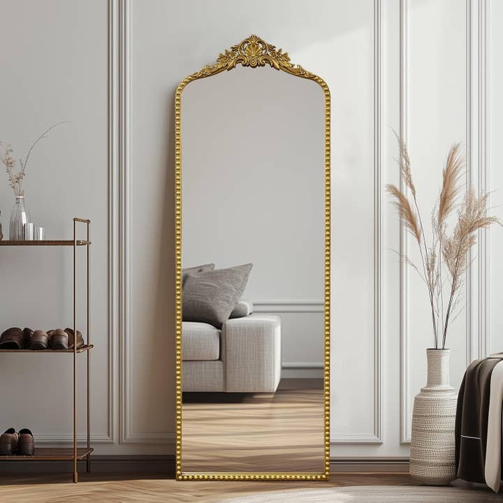 65" Gold Baroque Full Length Floor/Wall Mirror for wholesale on Faire