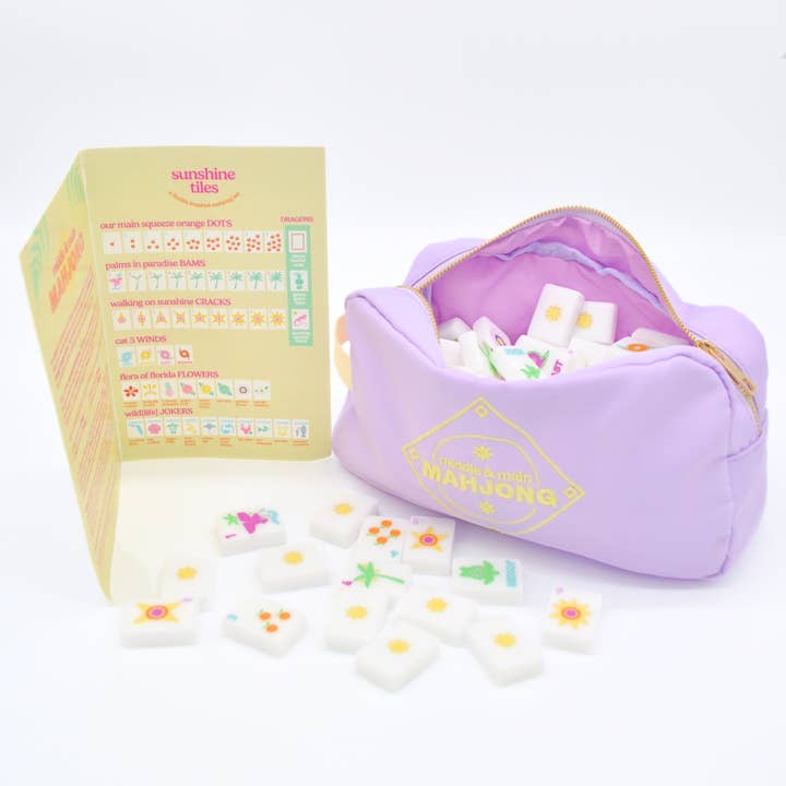 Middle & Main Mahjong - Wholesale Board Game - "Sunshine Tiles" FL Inspired Mahjong Set