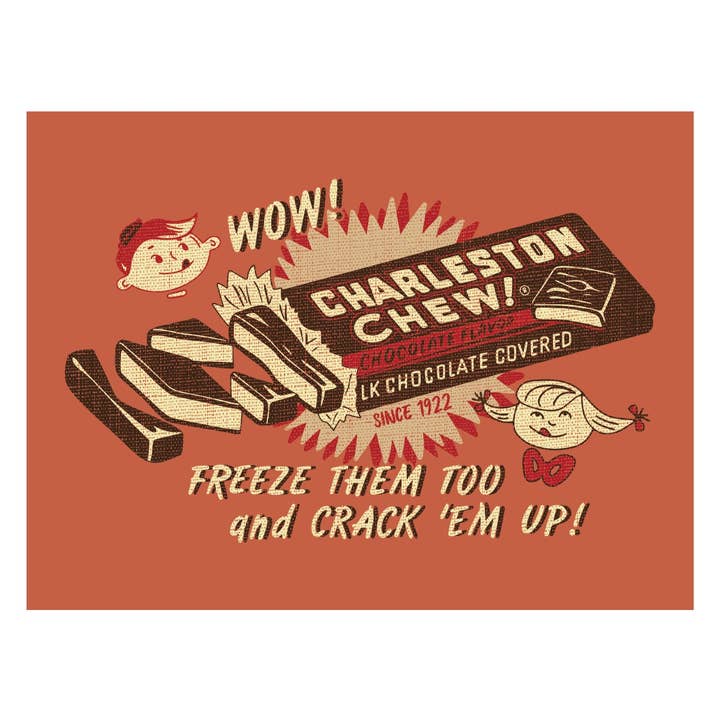 Magnet, 5ct - Charleston Chew - Chocolate Flavor Since 1922 for wholesale by Grandpa Joe's Candy Shop