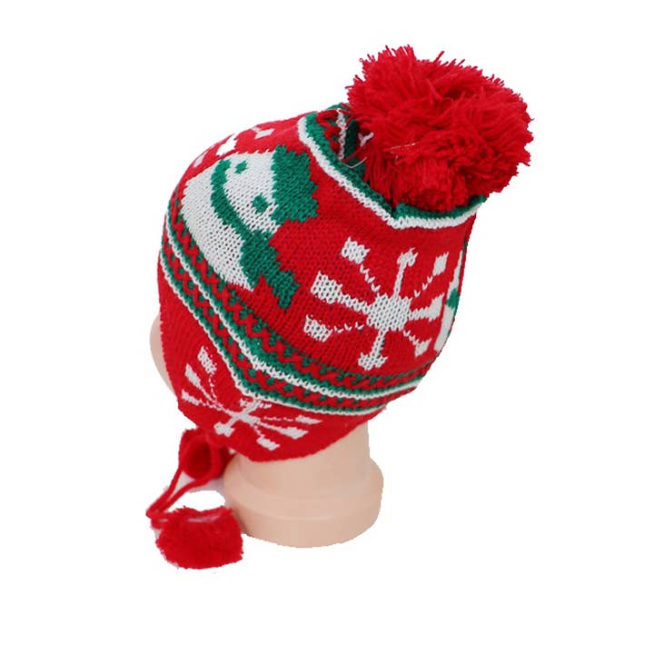 Cap Zone - Wholesale Beanie - Kids - Christmas Feliz Navidad Snowman Kids Beanie2