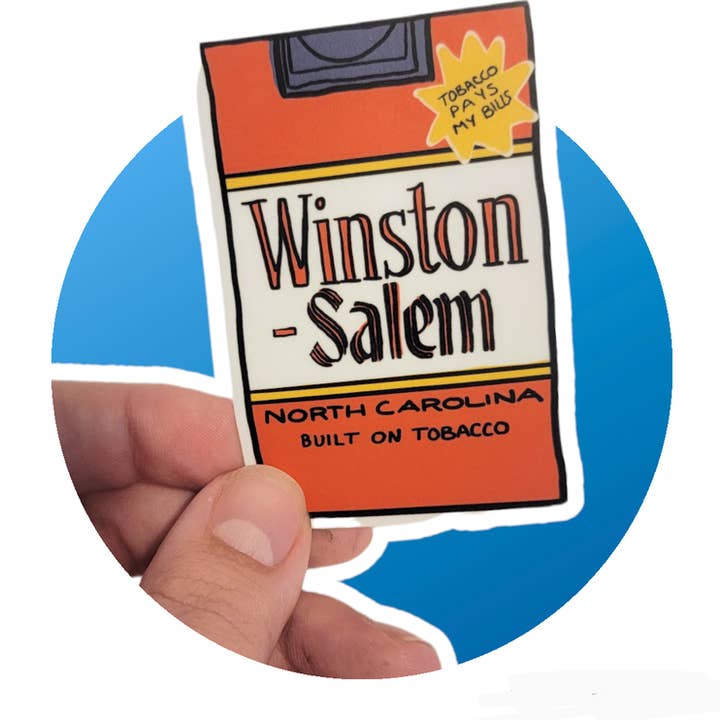 Tobacco Pays My Bills Sticker for wholesale by @thatblondegirlvikki