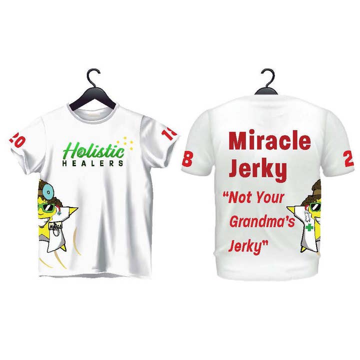 T-Shirt Jersey para Homem Dr. Miracle por atacado de Holistic healers