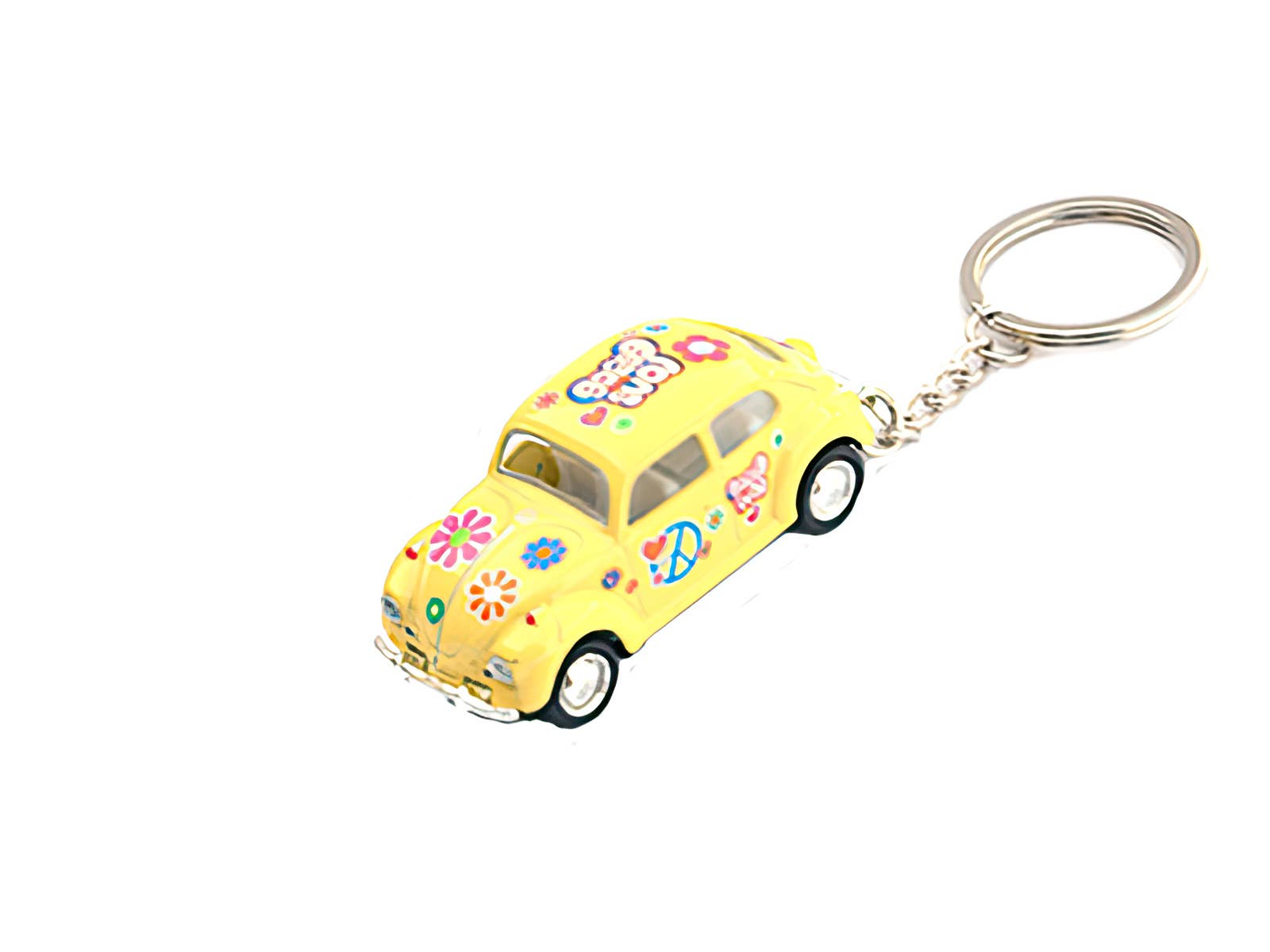 Gypsy Rose - Wholesale Toy Car/Truck - Kids - 1967 Volkswagen Classical Beetle with Pastel Peace Decal 2″1