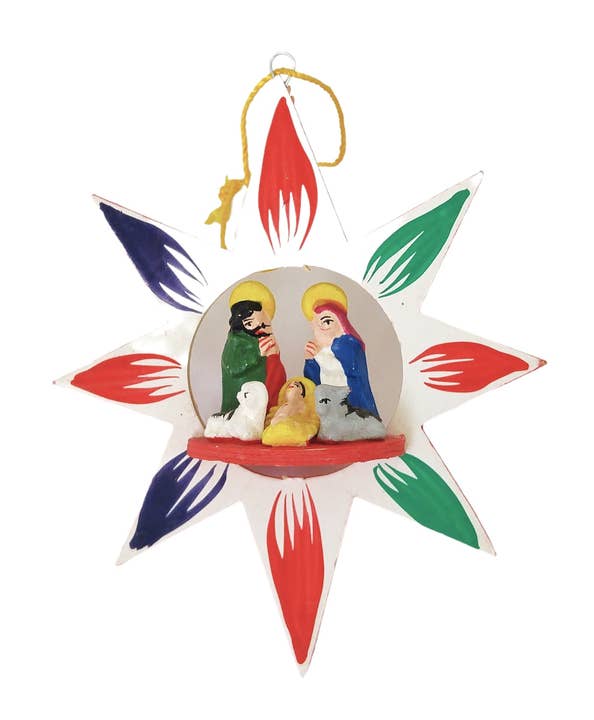 Décoration de crèche étoile en bois pour la vente par Sedona Spirit