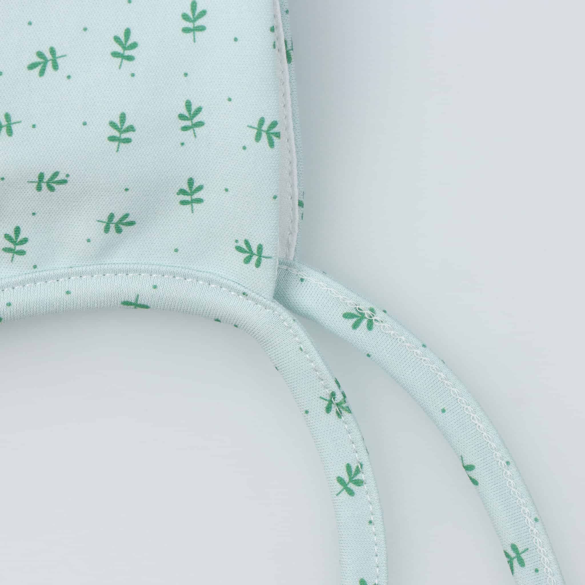 Verde Green Cotton Baby Bonnet with Floral Pattern for wholesale on Faire4