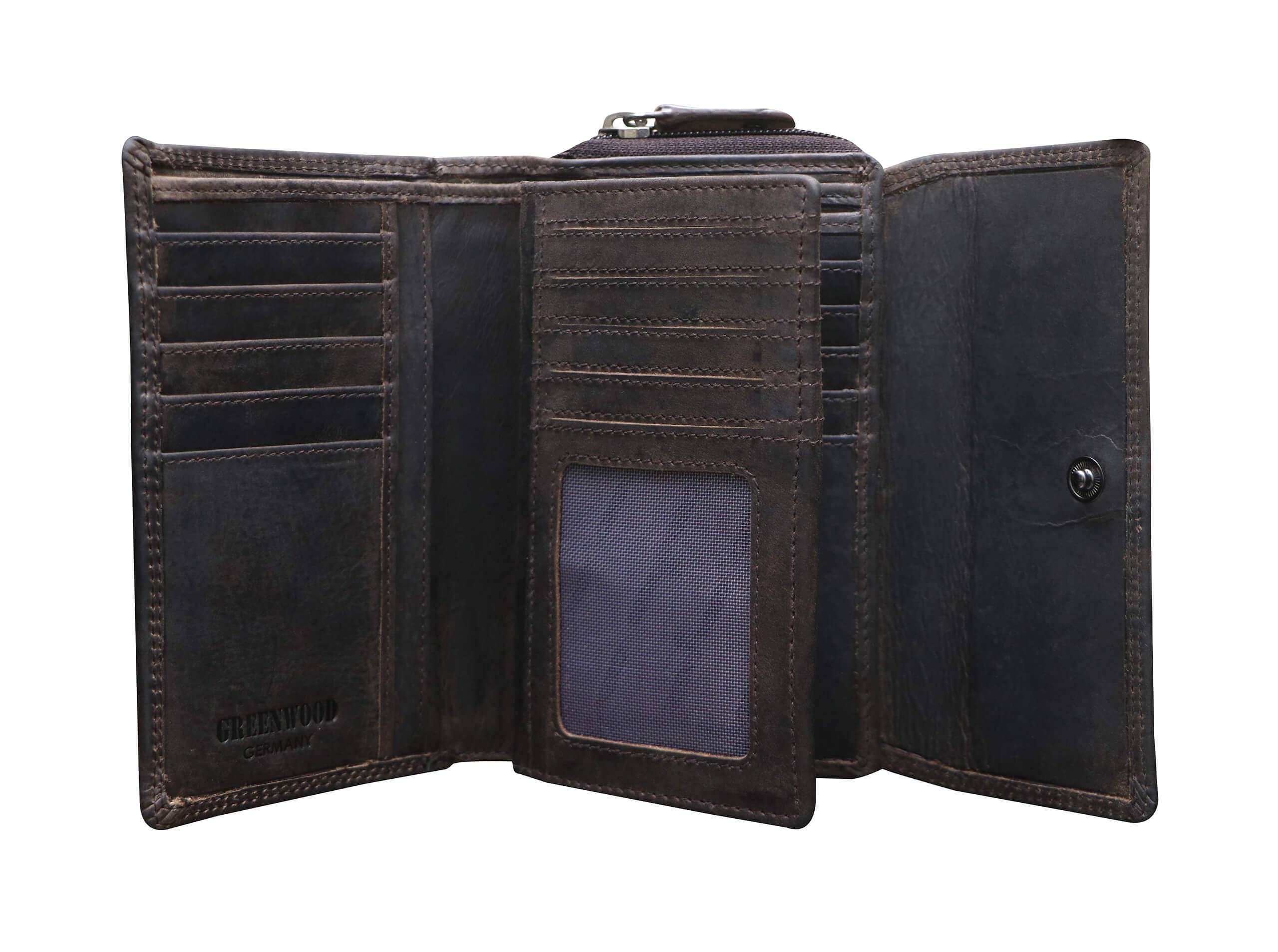 Greenwood - Vendita all'ingrosso Portafoglio - Unisex - Portafoglio Mia RFID in pelle con grande tasca portamonete10