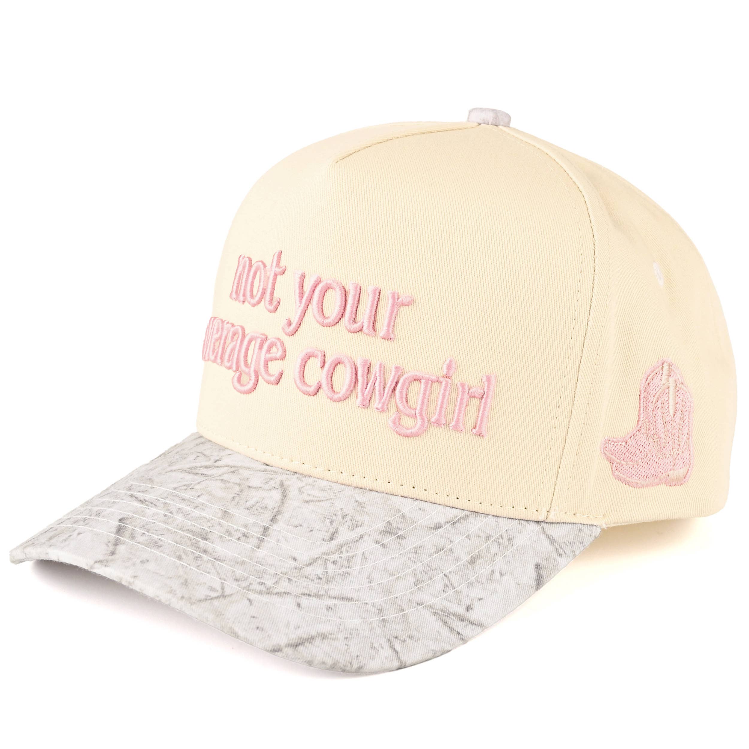 Hana – wholesale Trucker hat – Women’s – C.C NOT YOUR AVERAGE COWGIRL Lettering Two Tone Trucker Cap2
