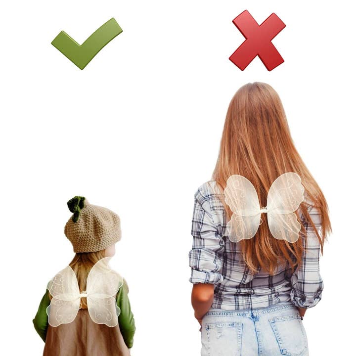 Topkids Accessories – wholesale Utklädningsdräkter – Barn – Ängelvingar Fairy Butterfly Pixie Tinkerbell Maskeraddräkt Flickor Klä upp Kostym Baby Småbarn Barn Barn Små Små Mini-Leksaker Fairywings Set Glitter10