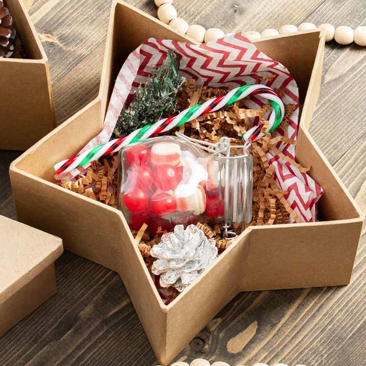 Factory Direct Craft - Wholesale Gift Box - Premade 3-Piece Paper Mache Nested Star Boxes
