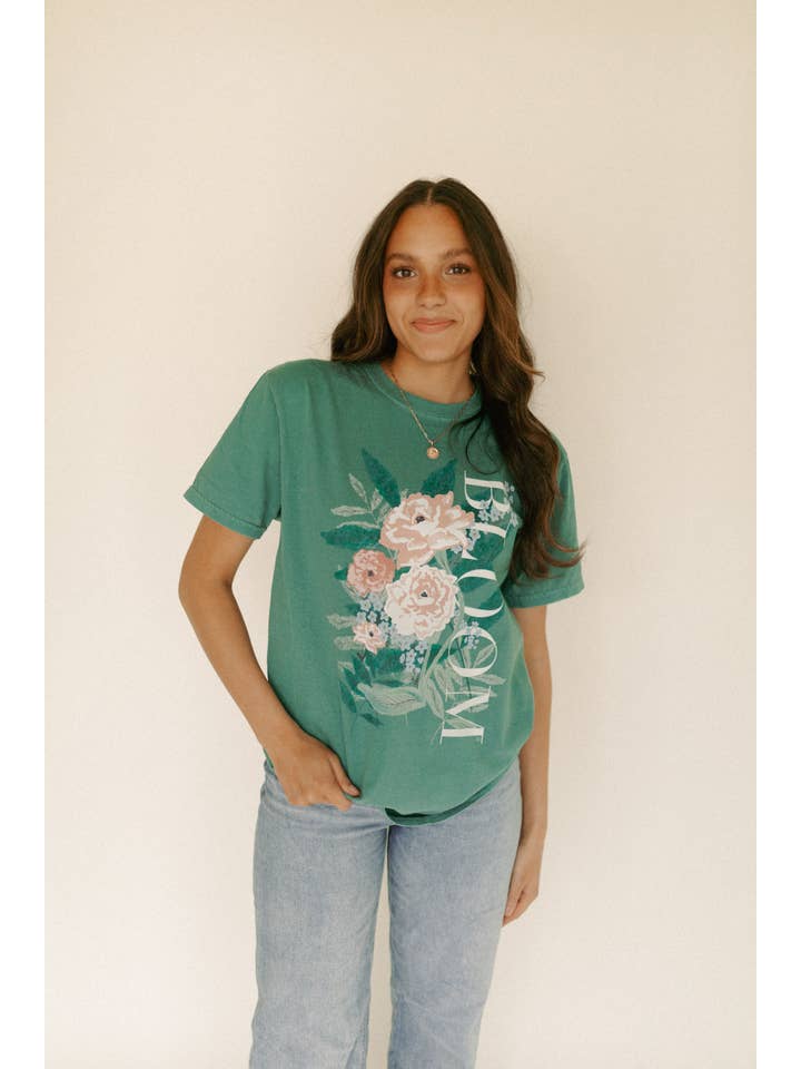 Whitney | Chaudoin Creations - Wholesale Screen Printed T-Shirt - Women's - Bloom Graphic Tee