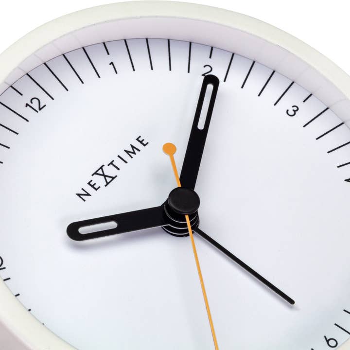 NeXtime - Wholesale Alarm Clock - Table Alarm Clock 9x9x7.5cm - Silent - Light function /Metal "Small"10