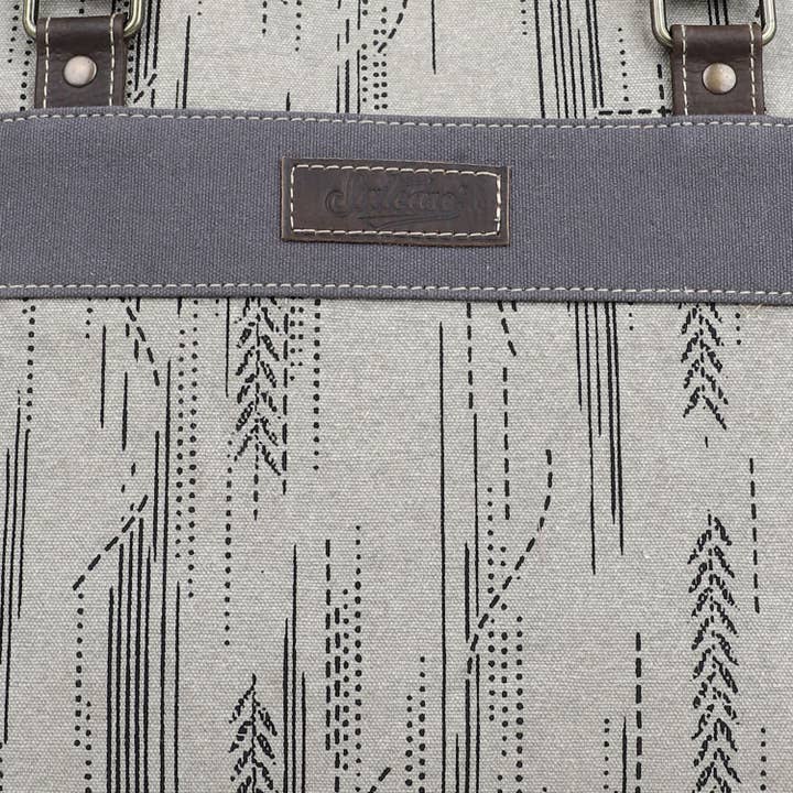 Sixtease Bags USA - Wholesale Tote Bag - Women's - Canvas & Leather Women's Tote Bag - Timberwolf/Gray5