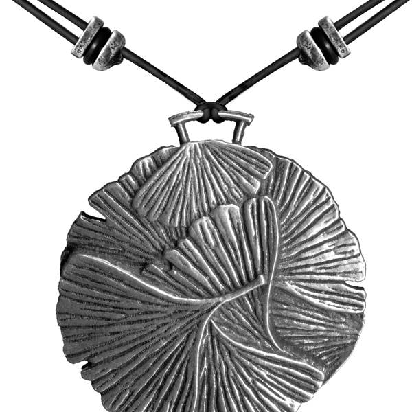 Necklace | Ginkgo Leaf for wholesale by Oberon Design